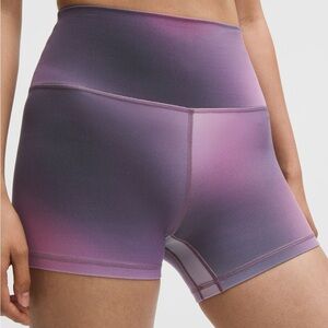 Lululemon Align High-Rise Aurora Haze Purple Multi Shorts 4” SZ 12